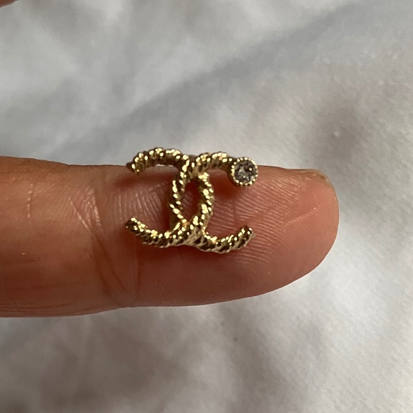 Chanel CC Logo Earrings
